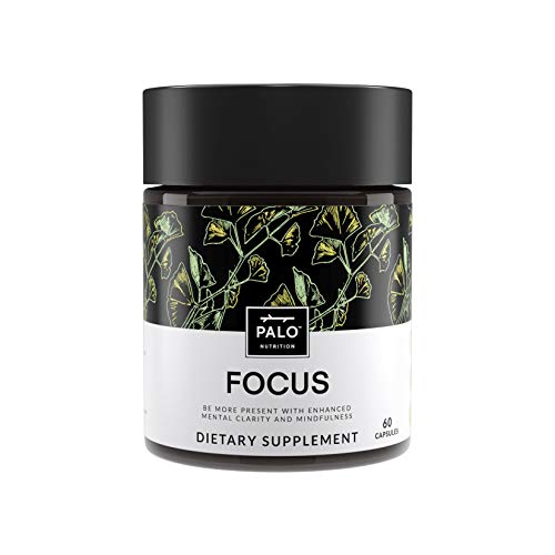Product Cover Focus | All-Natural Brain Booster & Nootropic for Memory & Mental Clarity - with Ginkgo Biloba, Bacopa Monnieri, Gotu Kola, Ashwagandha, Mucuna Pruriens and Turmeric by PALO Nutrition