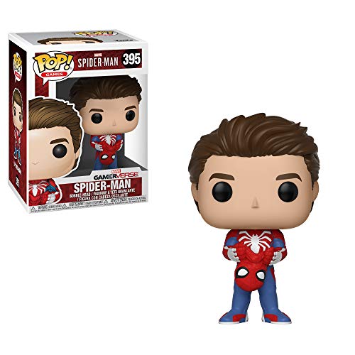 Product Cover Funko Pop Marvel Games: Spider-Man Video Game - Unmasked Spider-Man Collectible Figure, Multicolor