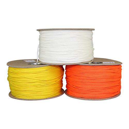 Product Cover SGT KNOTS Scuba Diving Reel Line Dacron Polyester #24 - High Visibility Neon Line for Scuba Dive Reel - Deep Sea, Wreck and Cave Diving, Safety Dive Marker, Dive Float Flag (675 feet - White)
