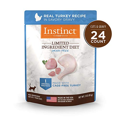 Product Cover Instinct Limited Ingredient Diet Grain Free Real Turkey Recipe Natural Wet Cat Food Topper by Nature's Variety, 3 oz. Pouches (Case of 24)