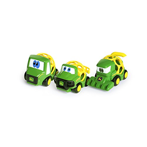Product Cover Oball Go Grippers John Deere Construction Crusiers Trailer Set Push Vehicles, Tough Ol' Trio