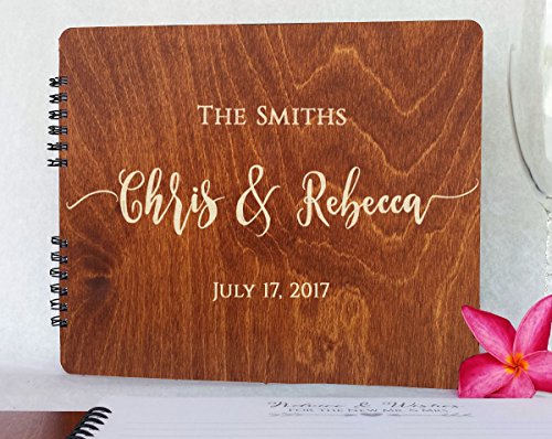 Product Cover Wooden Wedding Guest Books Personalized (11