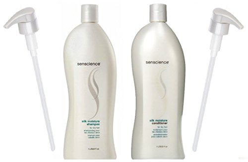 Product Cover Senscience Silk Moisture Shampoo & Conditioner (33.8oz Each) - With Pumps