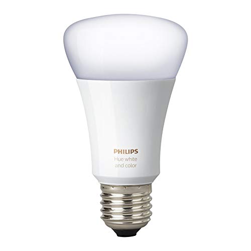 Product Cover Philips Hue White and Color Ambiance 3rd Generation A19 10W Equivalent Dimmable LED Smart Bulb (Renewed)