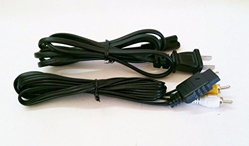 Product Cover Playstation 2 Power and AV Cables Bundle Combo Set for Sony PS2 Playstation FAT Console (Bulk Packaging) - Funcilit