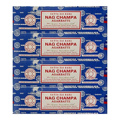 Product Cover Satya Sai Baba Nag Champa Incense Sticks, 100-gram (Pack of 4)