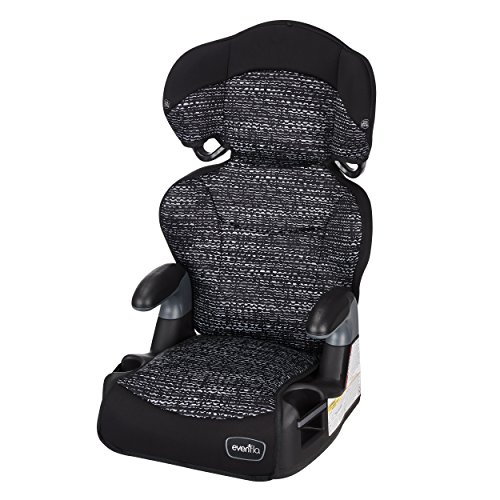 Product Cover Evenflo Big Kid AMP High Back Booster Car Seat, Static Black