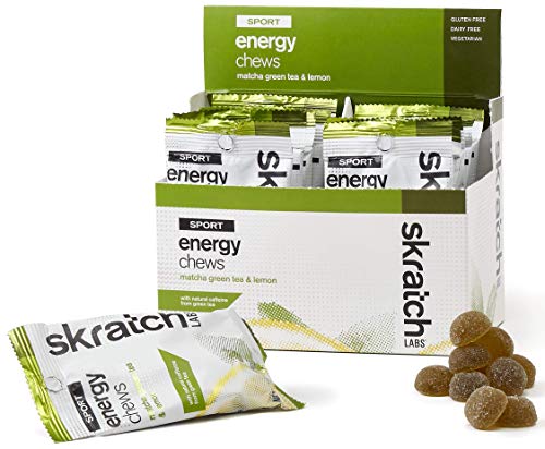 Product Cover SKRATCH LABS Sport Energy Chews, Matcha Green Tea and Lemon (10 pack) - Natural, Developed for Athletes and Sports Performance, Gluten Free, Dairy Free, Vegan