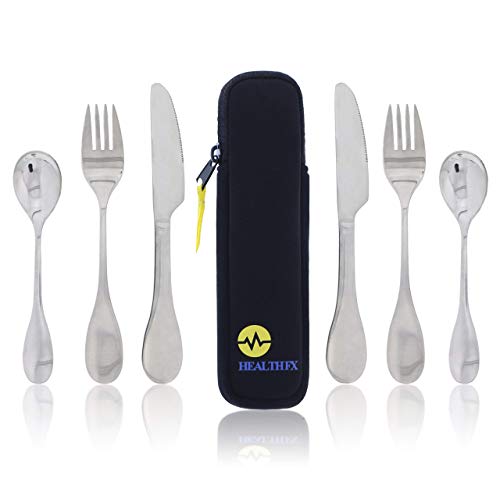 Product Cover Health Fx Mindful Eating Portion Control Flatware - for weight loss bariatric diet
