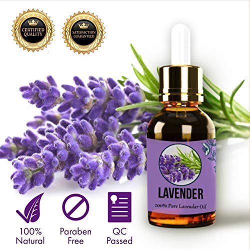Product Cover Aromazotika Lavender Essential Oil - Pure, Natural & Undiluted - 1 Dropper Bottle (Lavender,)