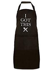 Product Cover MeAnWe Wares Adjustable Apron with Pockets, I Got This Kitchen Cooking BBQ Grilling Bib for Women Men Chefs, Black, 1 Pcs