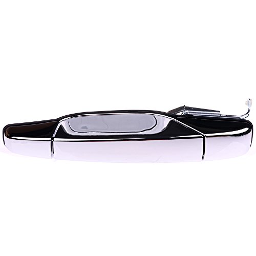 Product Cover ECCPP Door Handle Chrome Exterior Outside Rear Driver Side Replacement for 2007-2013 Chevy GMC Cadillac