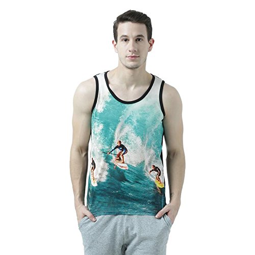 Product Cover wear your mind Turquoise Vest for Men MSV213