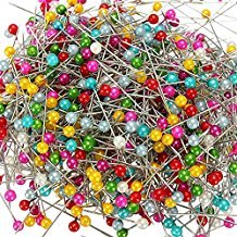 Product Cover Trendz Handpicked 18/10 Steel Multicolour Pearl Head Pins for Tailor, Dressmaking, Patchwork, Wedding, Florist and Decorating - Pack of 120