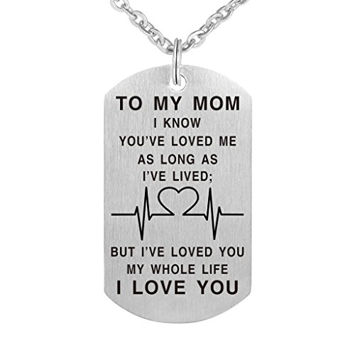 Product Cover Freedom Love Gift I Have Loved You My Whole Life to My Mom Necklace from Daughter and Son