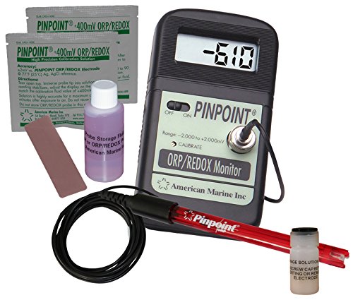 Product Cover Pinpoint ORP Meter KIT Lab Grade Portable Bench Meter Kit for Alkaline/Hydrogen-Rich/Ionized/Kangen Water - Complete 7 Piece Set