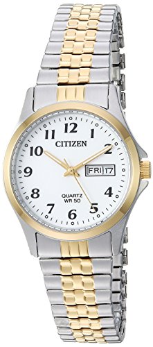 Product Cover Citizen Women's ' Quartz Stainless Steel Casual Watch, Color:Two Tone (Model: EQ2004-95A)