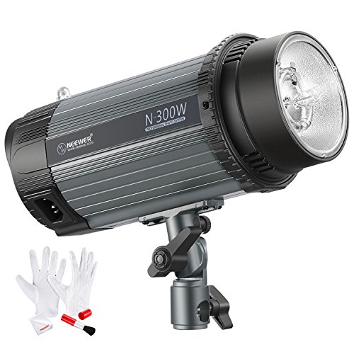 Product Cover Neewer 300W 5600K Photo Studio Strobe Flash Light Monolight with Modeling Lamp and 3-IN-1 Cleaning Kit, Aluminium Alloy Construction, for Indoor Studio Location Model and Portrait Photography (N-300W)