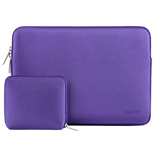 Product Cover MOSISO Laptop Sleeve Compatible with 2019 2018 MacBook Air 13 inch Retina Display A1932, 13 inch MacBook Pro A2159 A1989 A1706 A1708, Water Repellent Neoprene Bag Cover with Small Case, Ultra Violet