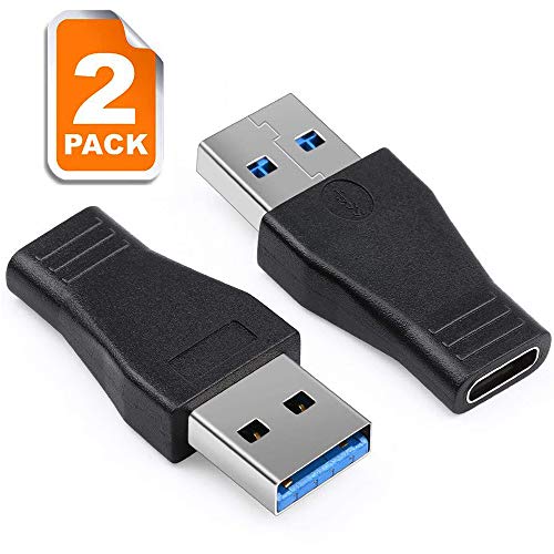 Product Cover Electop USB 3.0 Male to Type C Female Adapter (2 Pack), USB A to USB C USB 3.0 Male to 3.1 Female Adapter Converter Support Data Sync and Charging