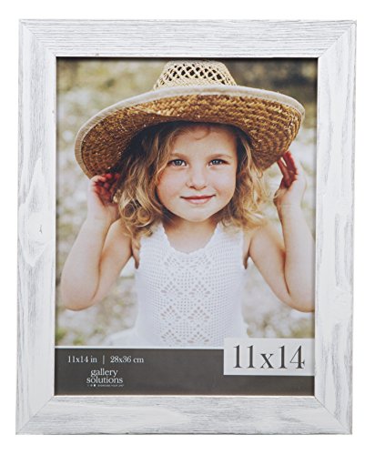 Product Cover Gallery Solutions 11x14 Farmhouse Washed Wall Frame in White