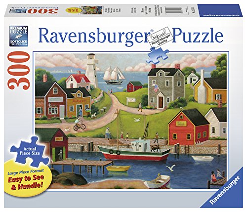 Product Cover Ravensburger 13593 Gone Fishin' 300 Piece Large Pieces Jigsaw Puzzle for Adults - Every Piece is Unique, Softclick Technology Means Pieces Fit Together Perfectly