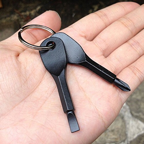 Product Cover Iumer Portable Outdoor Screwdriver Mini Key Multifunctional Stainless Keychain