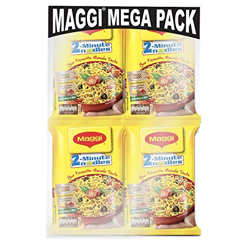 Product Cover Maggi 2 Minutes Noodles Masala, 70 grams pack (2.46 oz)- 12 pack - Made in India