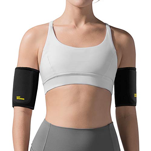Product Cover HOT SHAPERS Hot Arms - Women's Sweat Band - Wrap - Bicep Trimmer Suit for Running, Workouts, Weight Loss, Slimming Flabby Arms - Gym Equipment, Phone Accessory (Large)