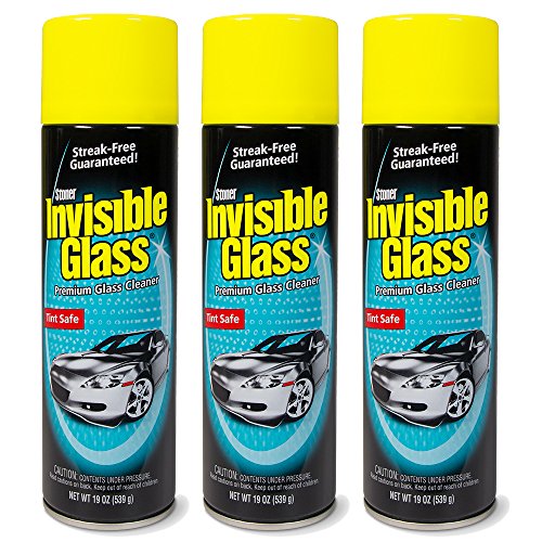 Product Cover Invisible Glass 91164-3PK Premium Glass Cleaner 19-Ounce Can - Case of 3, 57. Fluid Pack
