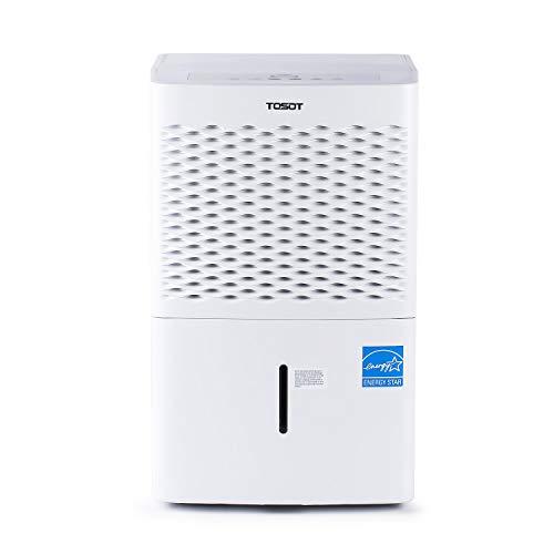 Product Cover TOSOT 1,500 Sq. Ft. 30 Pint Dehumidifier - Energy Star, Quiet, Portable with Wheels, and Continuous Gravity Drain - Efficiently Removes Moisture for Home, Basement, Bedroom or Bathroom