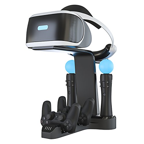 Product Cover Skywin Playstation VR Charging Stand - PSVR Charging Stand to Showcase, Display, and Charge Your PS4 VR