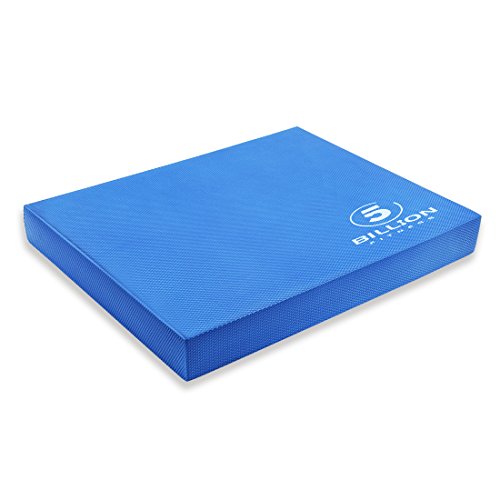 Product Cover 5BILLION Balance Pad & Balance Board - Gym Exercise Mat & Foam Balance Trainer - Wobble Cushion for Physical Therapy and Core Balance (Blue-L)