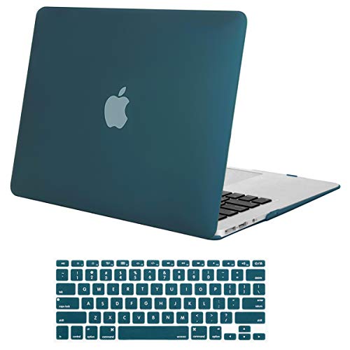 Product Cover MOSISO MacBook Air 13 Inch Case (Models: A1369 & A1466, Older Version 2010-2017 Release), Plastic Hard Shell Case & Keyboard Cover Skin Only Compatible with MacBook Air 13 Inch, Deep Teal