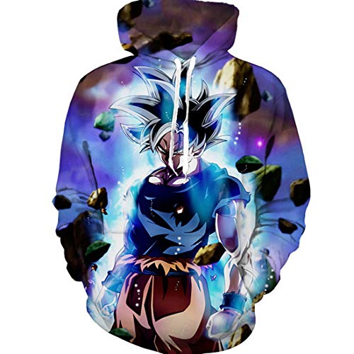 Product Cover CHENMA Men Dragon Ball 3D Print Pullover Hoodie Sweatshirt with Kangaroo Pocket (Color 21, M/US S)