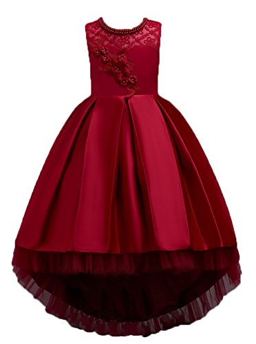 Product Cover WEONEDREAM Princess Girls Dress for Wedding Birthday Party with Train Size 3-14 Years