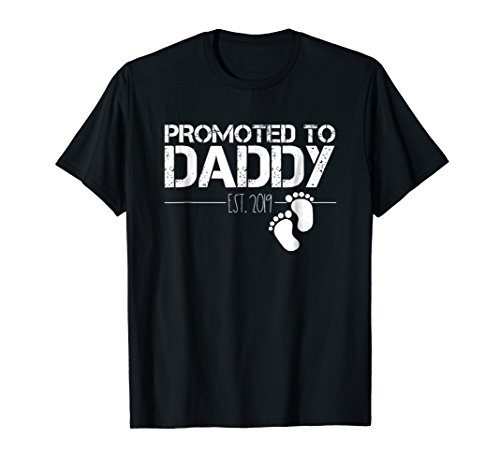 Product Cover Mens Men's Promoted To Daddy Est 2019 T-Shirt New Dad Gift