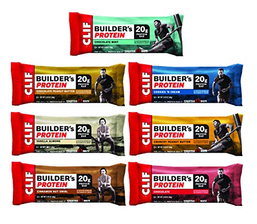 Product Cover Clif Builder's - Protein bar - 7-Flavor Variety Pack - (2.4 oz Non-GMO bar, 14Count)