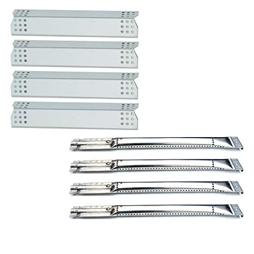 Product Cover Direct Store Parts Kit DG256 Replacement Master Forge 1010037 1010048 Nexgrill 720-0837C 720-0837E Gas Grill Repair Kit (4-Pack) Stainless Steel Burners & Heat Plates