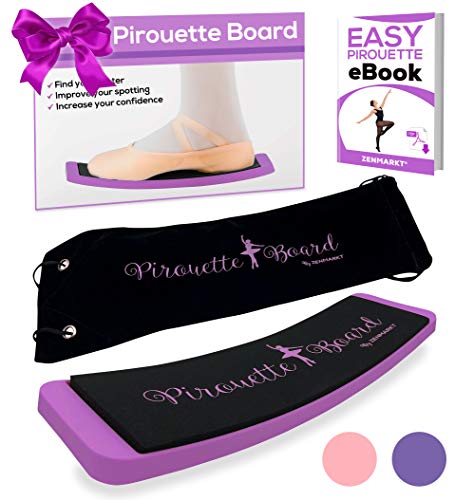 Product Cover Ballet Spin Turn Board for Dance - Pirouette Board for Figure Skating - Training Equipment for Dancers - Make Your Turns, Pirouette and Balance Better - Training Practicing Tool Releve Platform