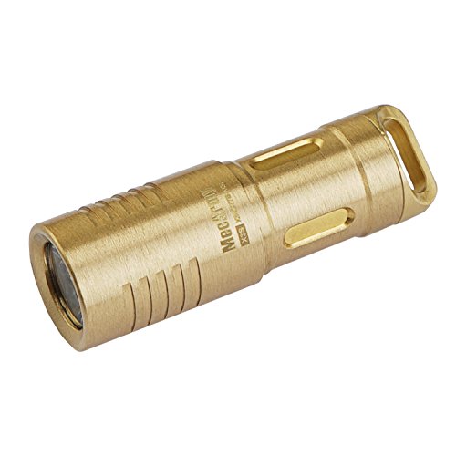 Product Cover MecArmy X3S Copper/Brass Handheld Mini Keychain EDC Flashlight with Micro USB Charging | Portable Rechargeable Everyday Carry Keychain Torch|130 lumens Outdoor Waterproof Lamp (Brass)