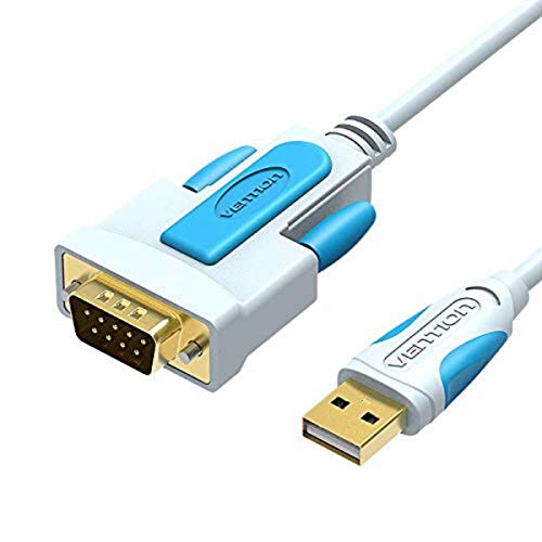 Product Cover Vention USB2.0 to DB9 RS232 Port DB9 Pin Cable Adapter | USB to serial converter (White)