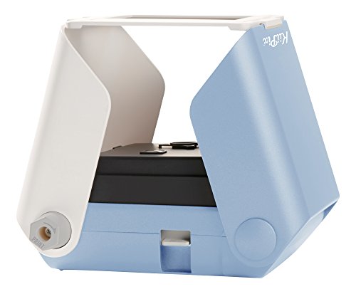 Product Cover KiiPix Smartphone Picture Printer, Blue | Instantly Print Fun, Retro-Style Photos Right from Smartphone Screen | Portable | No Batteries Required | Great for Crafts, Parties and More!