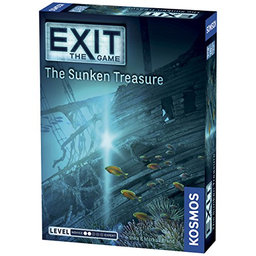 Product Cover Exit: The Sunken Treasure | Exit: The Game - A Kosmos Game | Family-Friendly, Card-Based at-Home Escape Room Experience for 1 to 4 Players, Ages 10+