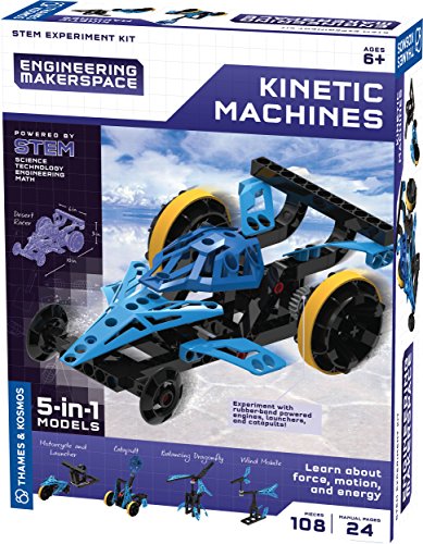 Product Cover Thames & Kosmos Engineering Makerspace Kinetic Machines Science Experiment Kit.