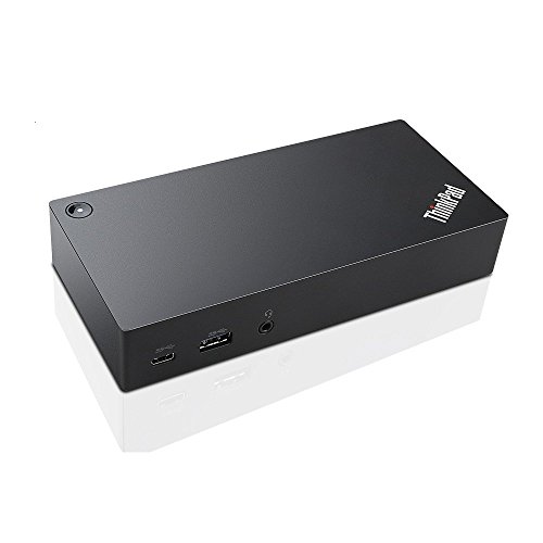 Product Cover Lenovo ThinkPad USB-C Dock, 90W 2 Prong AC Adapter, 40A90090US (Renewed)