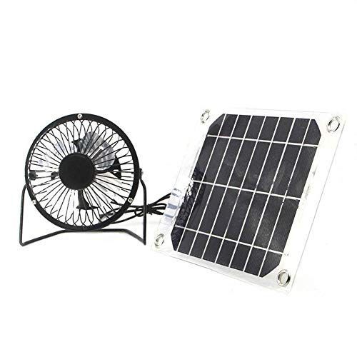 Product Cover Solar Fan 5W 4 inch Free Energy for Greenhouse Motorhome House Chicken House Outdoor Home Cooling Chicken coop