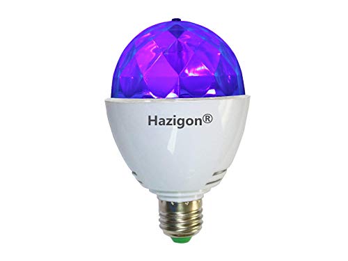 Product Cover Hazigon LED Blacklight Bulb UV Stage Light 3W E26 Ultraviolet Rotating Bulbs Used for DJ KTV Party Pub Club Disco Ball