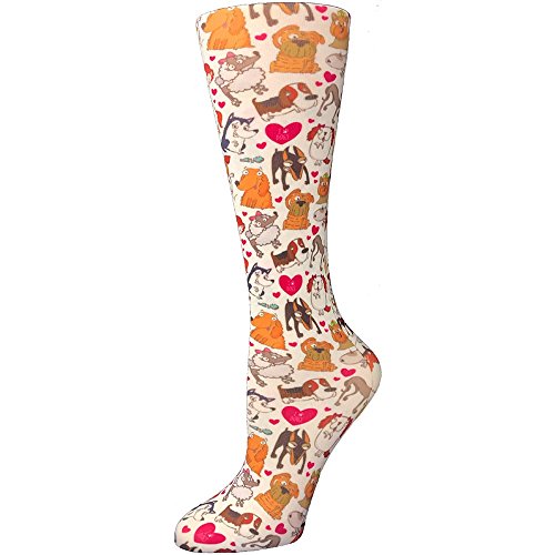 Product Cover Cutieful Women's Nylon 8-15 Mmhg Compression Sock Dog Paw , Patterned , Women's Shoe Sizes 5-11