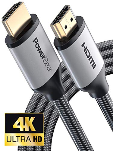 Product Cover PowerBear 4K HDMI Cable 15 ft | Braided Nylon & Gold Connectors